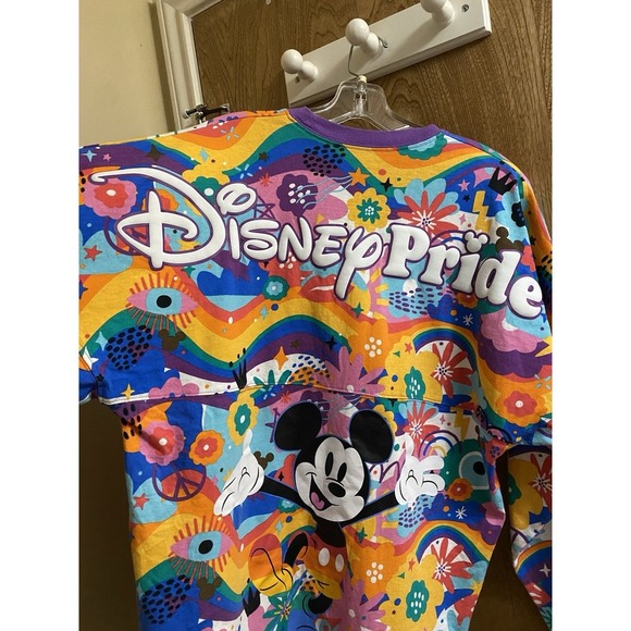 Disney Pride Mickey Mouse Spirit Jersey Size S Small LGBTQIA Disney World Colors - Picture 4 of 16